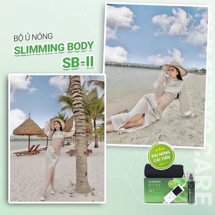 Đai nịt bụng giảm mỡ ủ nóng Slimming Body sb2 chính hãng,bộ đai quấn nóng sb2 cải tiến giảm mỡ bụng định hình vòng eo.