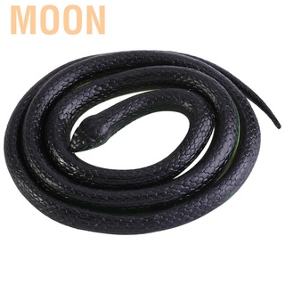 Rắn đồ chơi màu đen làm từ cao su dài 130cm mềm mại độc đáo