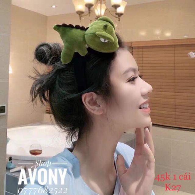 🦕 Cài tóc - bờm tóc đính chú khủng long xinh