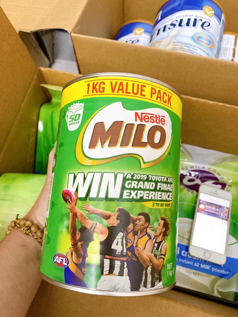 (Date 2023 - Bill Air) Bột Caco Milo Úc Nestle 1Kg