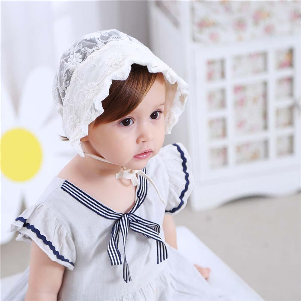 Mũ Ren Chống Nắng Kiểu Công Chúa Xinh Xắn Cho Bé Gái Từ 0-1 Tuổi