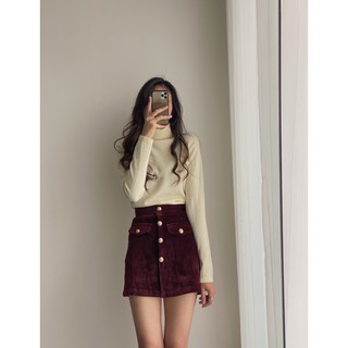 chân váy nhung đỏ 2296