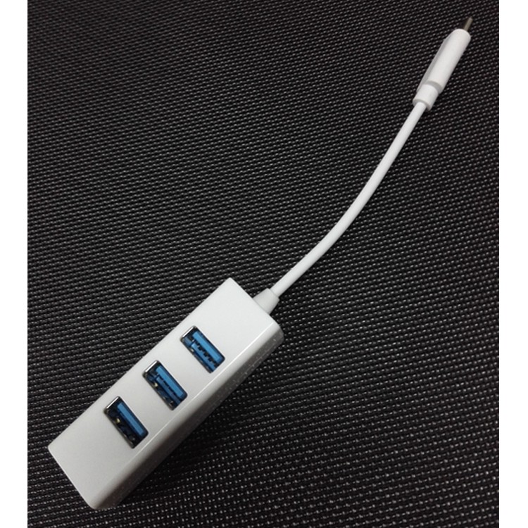 Cổng chuyển đổi USB 3.1 loại C qua 3 cổng USB màu trắng | BigBuy360 - bigbuy360.vn
