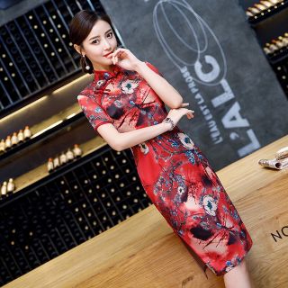 Sườn xám Lụa Lở có hình thật