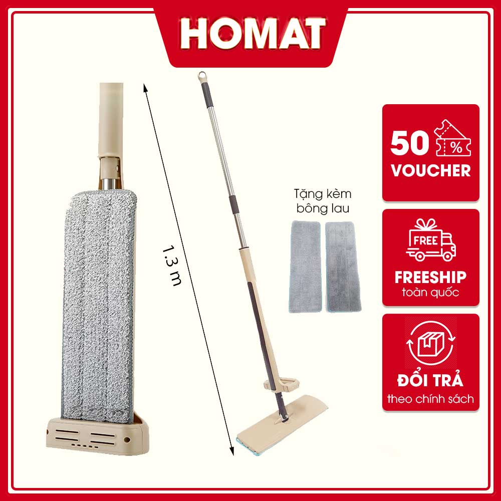 Cây lau nhà tự vắt Thông minh thiết kế gọn nhẹ, Cây lau nhà siêu tiện dụng