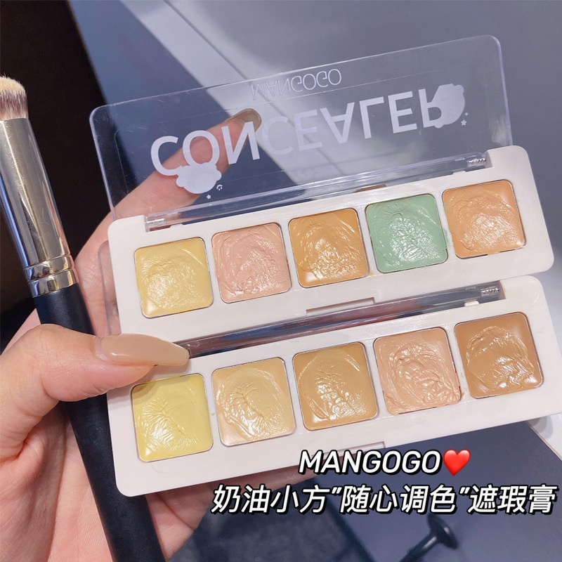 Kem che khuyết điểm năm màu sắc ngọt ngào che phủ thâm mụn và quầng thâm hiệu quả