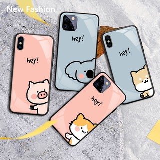 Ốp điện thoại in hình little pig koala cat dog pattern dành cho phone 8 6 7 11 12 pro xr xs max - a101
