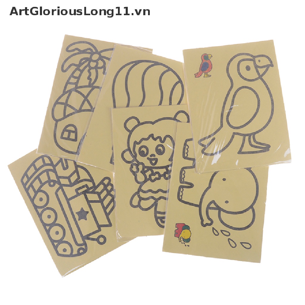 Đồ Chơi Vẽ Tranh Cát Nhiều Màu Sắc DIY Dành Cho Trẻ Em