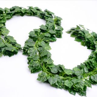 Lá giả, sợi dây leo lá xanh trang trí dài 2.1m 80 lá