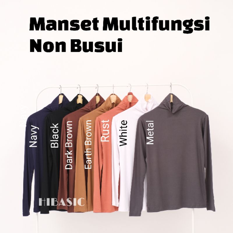 Hibasic BASIC MANSET Áo Lót Trong Không BUSUI Tay Dài Cổ Lọ Cao Cấp Đa Chức Năng Cho Người Hồi Giáo Uniqlo