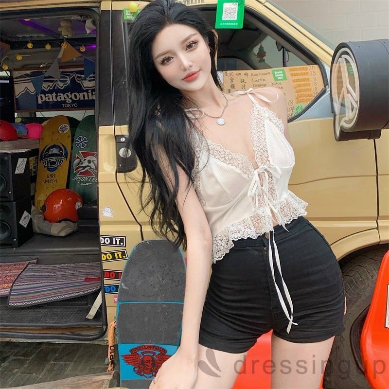 Áo 2 Dây Phối Ren