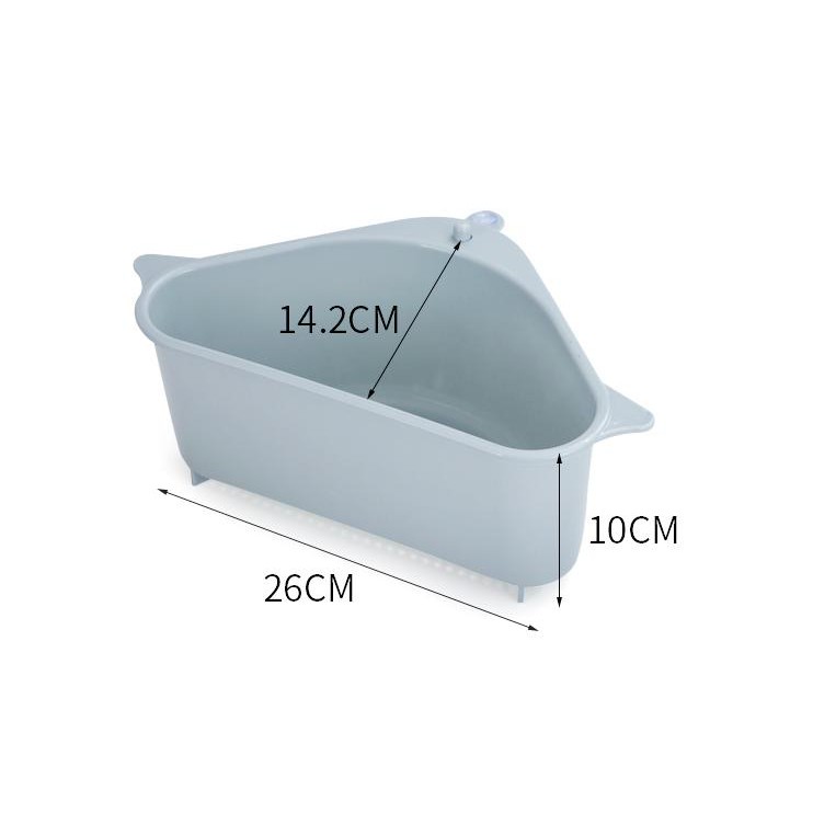 Lọc rác cho bồn rửa bát hình tam giác KT 26x14x10cm (ảnh thật)