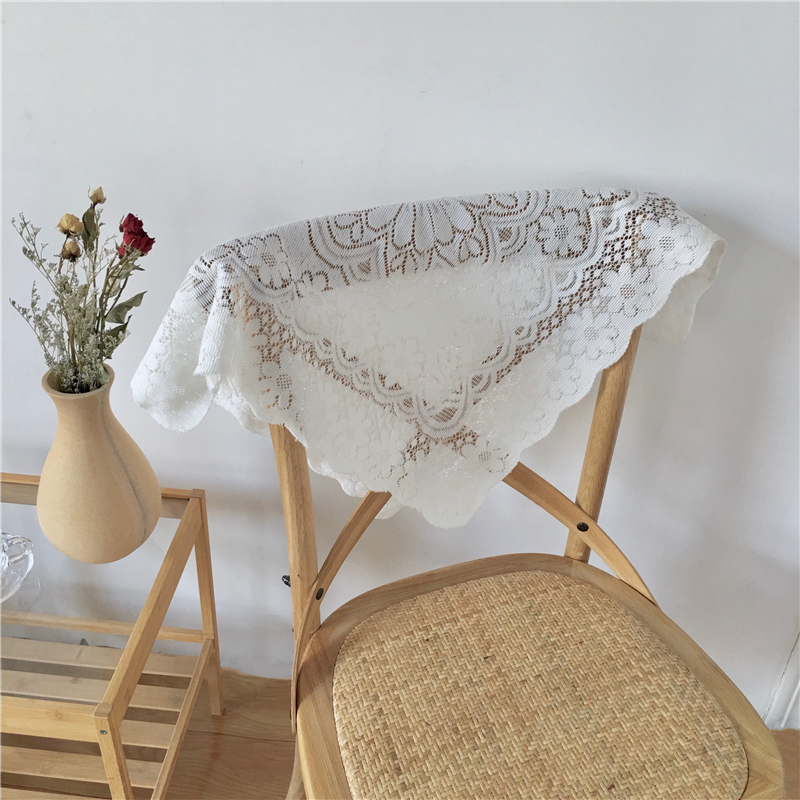 Khăn trải bàn phối ren phong cách retro cao cấp