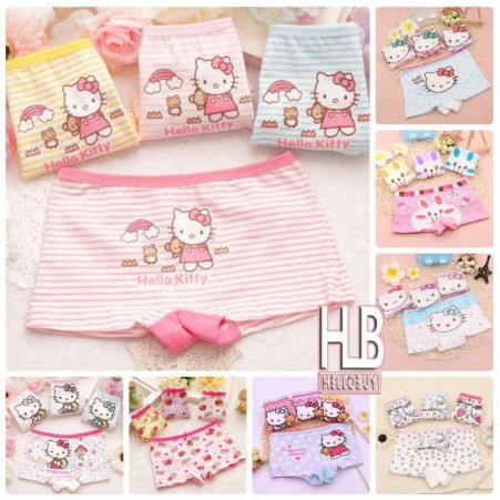 Set 4 quần chíp đùi cotton mềm mại cho bé gái