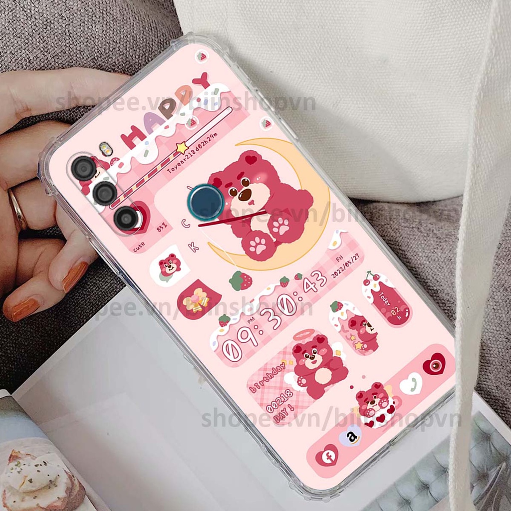 Ốp Vsmart Active 3 in 3D icon gấu nổi siêu xinh, siêu đáng yêu, cá tính phong cách
