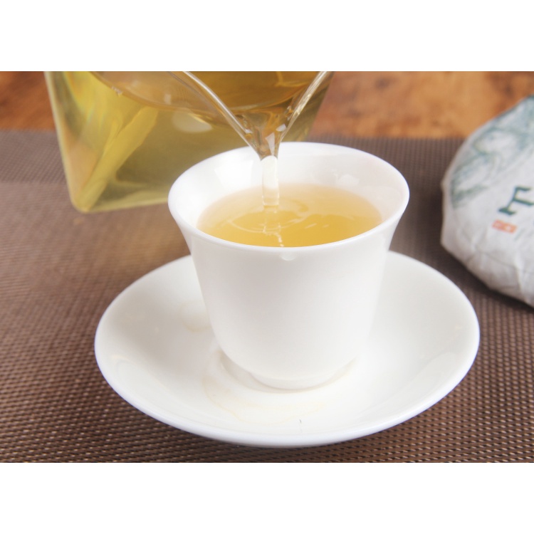 Bánh Trà Phổ Nhĩ Sống Mãnh Hải Vân Nam 100 gram (Trà Núi Khốn Lộc, Năm 2021)