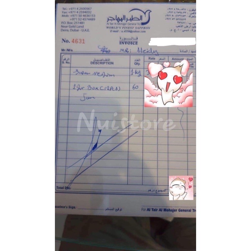 [Hàng có sẵn] Nhụy Hoa Nghệ Tây Saffron Bahraman Super Negin Hộp 1G | BigBuy360 - bigbuy360.vn