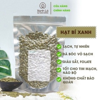 Nhân hạt bí xanh sống tách vỏ Xanh Lá nhập khẩu Mông Cổ hàng tuyển chọn cao cấp