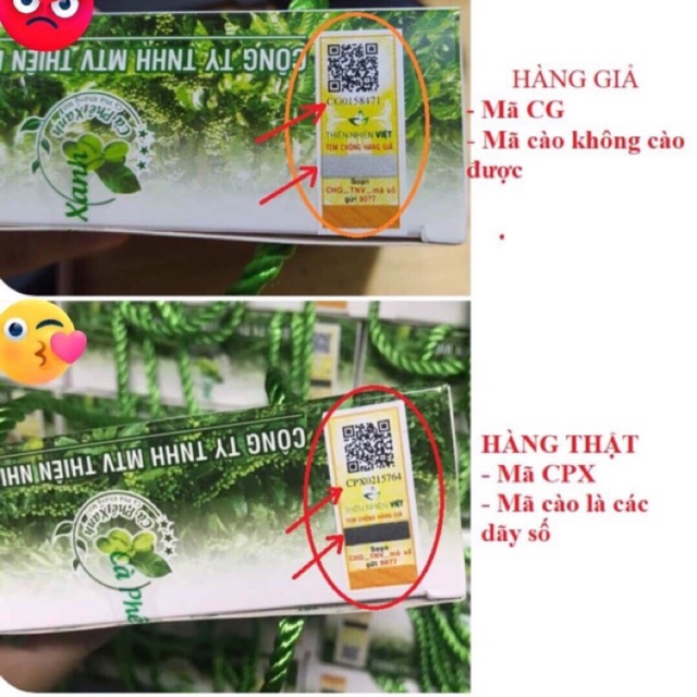 Cafe xanh kháng mỡ mẫu mới chính hãng