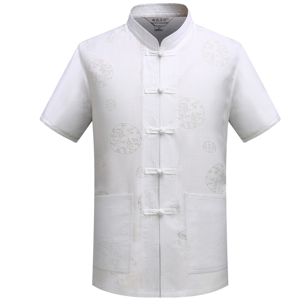 Áo Thun Cotton Mỏng Tay Ngắn 24h Phong Cách Thời Trang Trung Hoa Cho Nam Giới