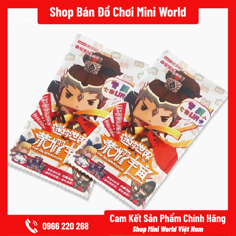 Thẻ Bài Mini World SS2 [Gửi 1 Gói Ngẫu Nhiên, 6 Thẻ Bài]