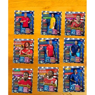 Thẻ euro match attax 2020 bonus:ERIKSEN ALaba Schick Sommer Sanches Seferovic Jorginho Chiesa Chiellini Kane Shaw walker