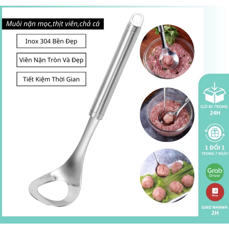 Dụng cụ làm thịt viên, cá viên, mọc viên inox cao cấp tiện lợi