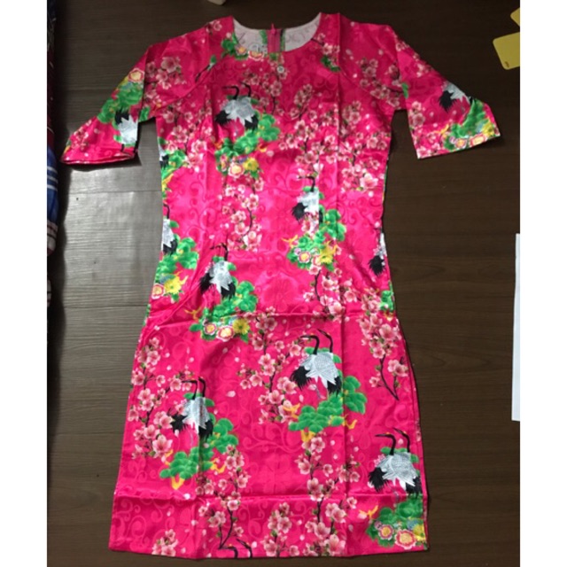 ÁO DÀI CÁCH TÂN GẤM 3D ĐÓN XUÂN