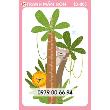 DECAL THƯỚC ĐO CHO BÉ 005