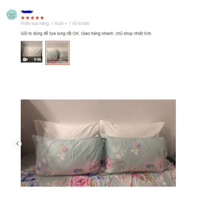 Gối khách sạn 60x80