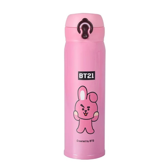 Bình nước giữ nhiệt BT21  Tata Cooky Mang Shooky Chimmy Van Koya RJ