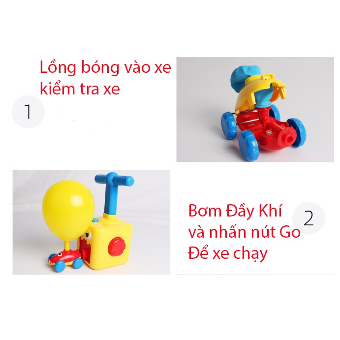 Bơm Bóng Bay- Đồ Chơi Xe Hơi Bóng Bay