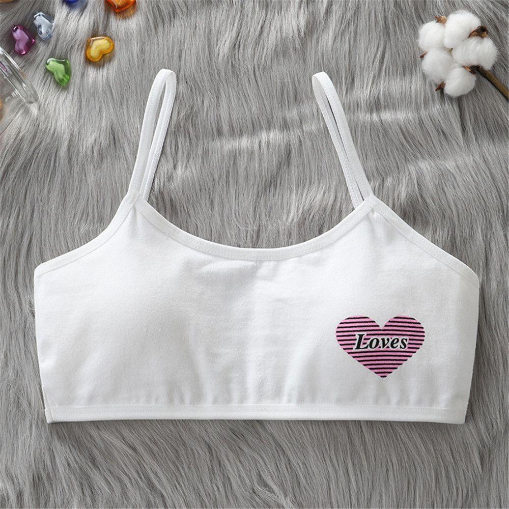 Áo Lót Hai Dây Bằng Cotton Thời Trang Cho Trẻ Em