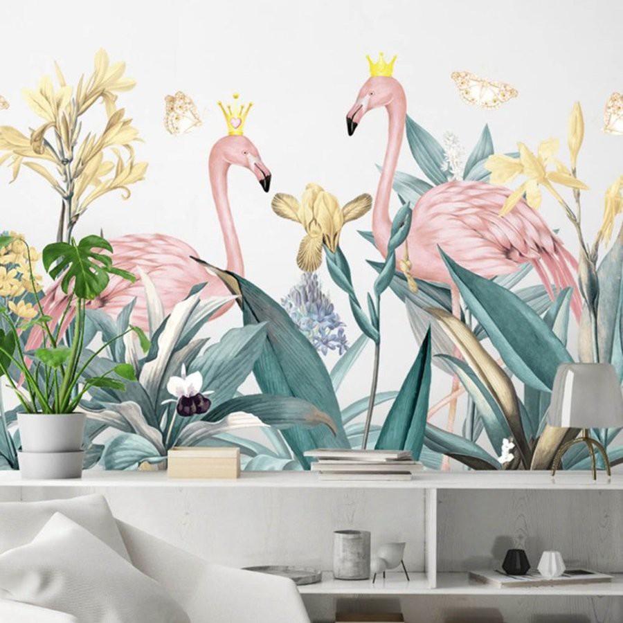 Decal dán tường trang trí - Decal 3d lá xanh - Giấy dán tường trang trí phòng khách, phòng ngủ - Tặng kèm keo sữa | BigBuy360 - bigbuy360.vn