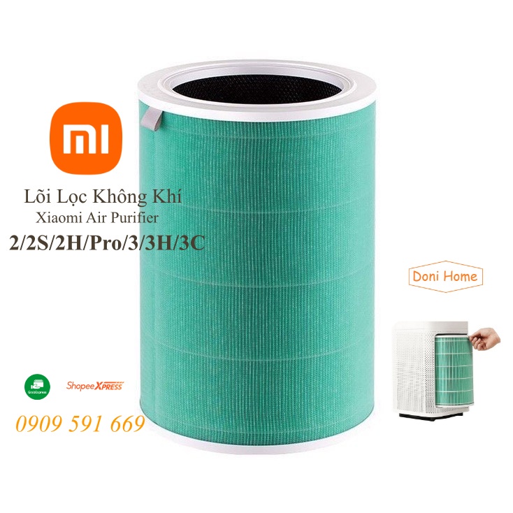 Lõi lọc không khí Xiaomi lọc bụi min tới 99.97% lõi lọc HEPA  màu xanh dùng cho 2S,2H, 3, 3H và pro