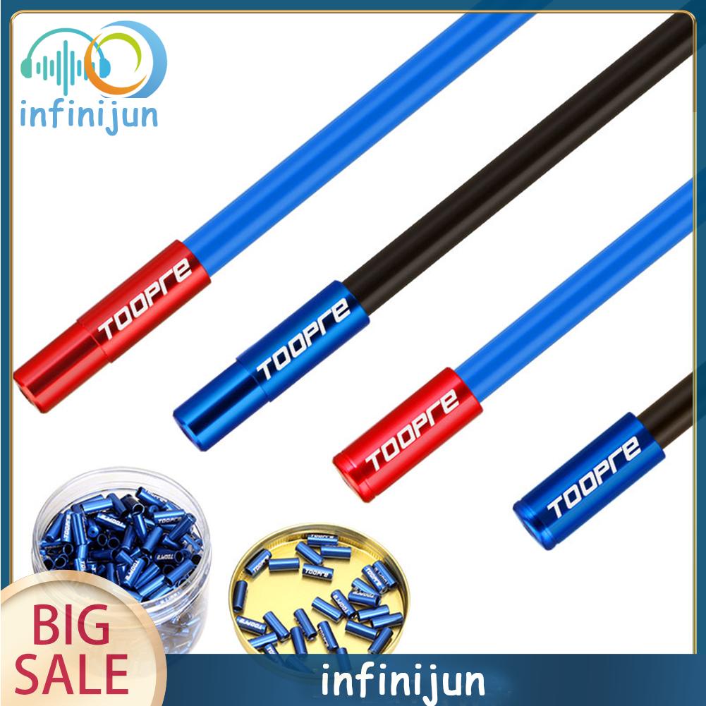 Set 10 đầu bọc dây phanh xe đạp leo núi bằng hợp kim nhôm