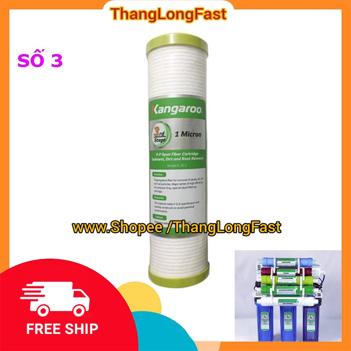 LÕI LỌC NƯỚC KANGAROO 1-2-3 | BỘ 3 LÕI LỌC NƯỚC KANGAROO SỐ 1-2-3 | BigBuy360 - bigbuy360.vn