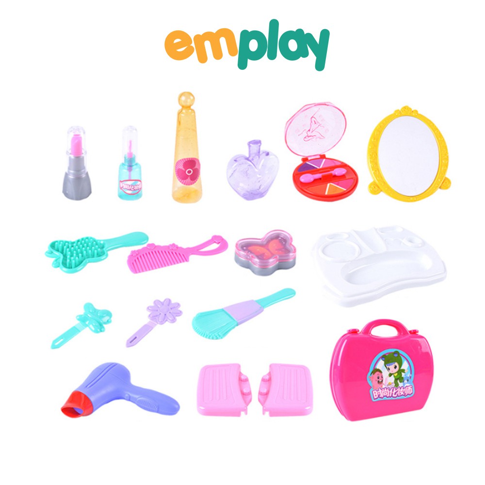 Đồ chơi bé gái trang điểm cao cấp Emplay chất liệu nhựa nguyên sinh cao cấp an toàn, kích thích mắt thẩm mỹ cao