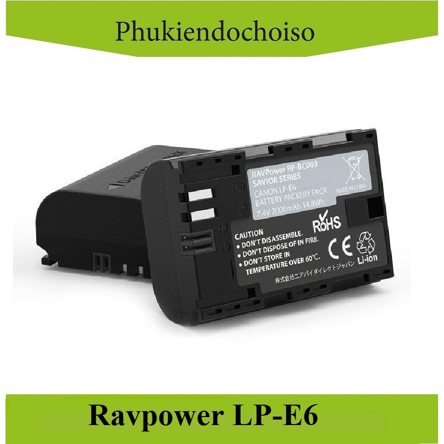 Pin máy ảnh Ravpower LP-E6N(RP-BC003)