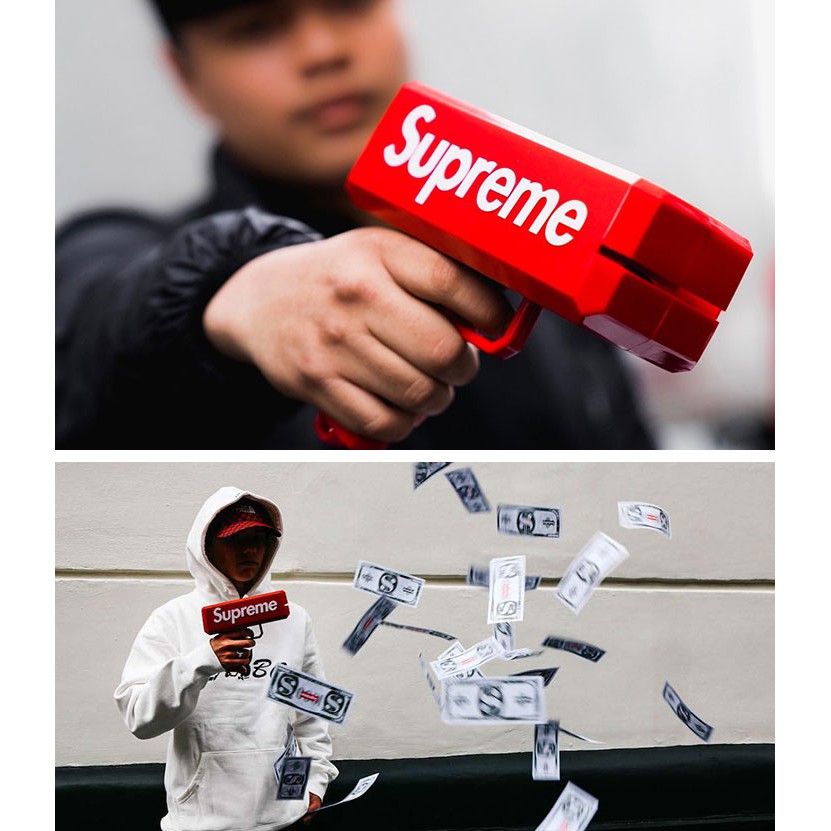 Đồ Chơi Súng Bắn Ra Tiền Supreme Bao Gồm 01 Xấp Tiền Supreme Cash Cannon Money Gun