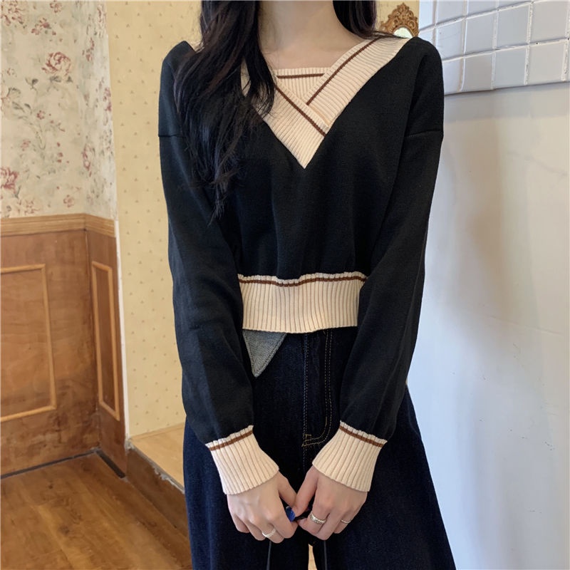 Áo Sweater Dệt Kim Dáng Rộng Thiết Kế Mới Thời Trang Theo Phong Cách Nhật Bản Cho Nữ