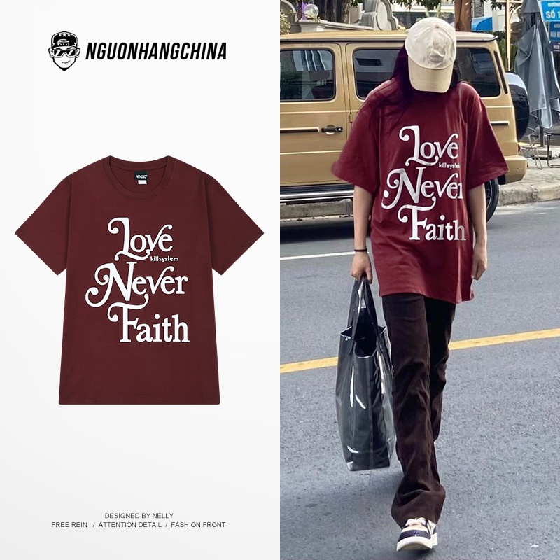 Áo phông Nelly Heybig tay ngắn - Love Never Faith