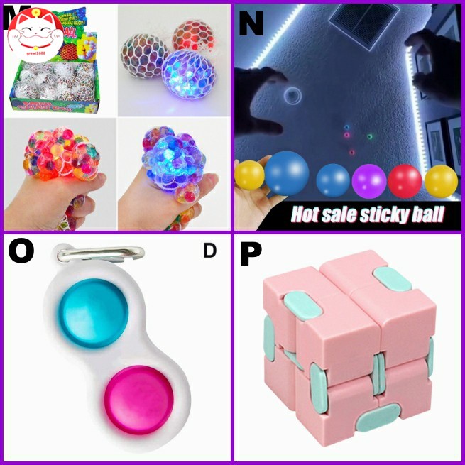 Pop it Đồ chơi ấn bong bóng giáo dục giải tỏa căng thẳng chất Push Pops Bubble Sensory Fidget FoxMind Silicone Toy Stress Relief Classroom