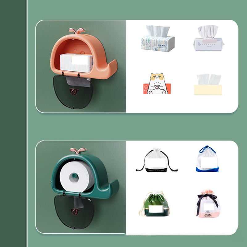 QQ Giá Đỡ Cuộn Giấy Vệ Sinh Đa Năng Xoay 360 Độ Tiện Lợi Dành Cho Nhà Tắm° Hộp Đựng Khăn Giấy Gắn Tường Chống Thấm Nước Tiện Dụng