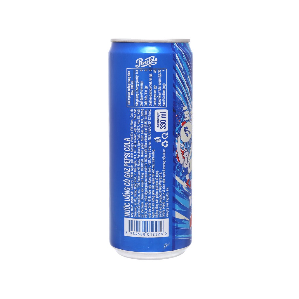 Pepsi Lon - Nước Ngọt Pepsi Vị Truyền Thống Và Chanh Lon Cao 330ml
