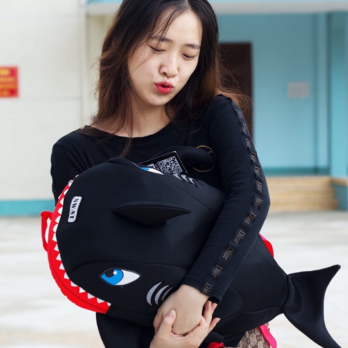 [NEW] Balo cá mập SWAT BABY SHARK siêu cute - Đựng nón bảo hiểm,sách vở, đồ dùng cần thiết - FREESHIP