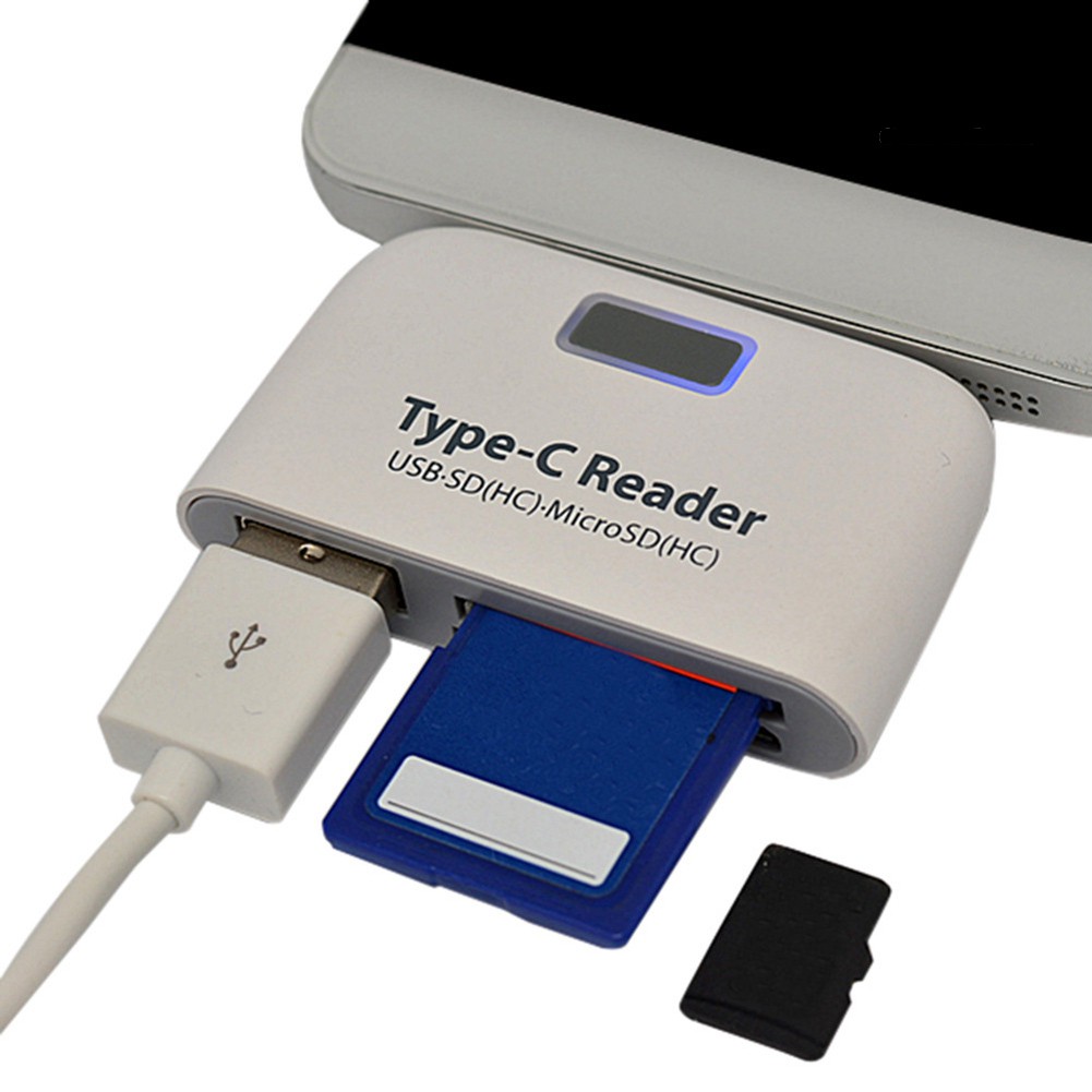 Đầu Đọc Thẻ Nhớ Usb 3.0 Otg Hub Sd / Tf Micro Sd