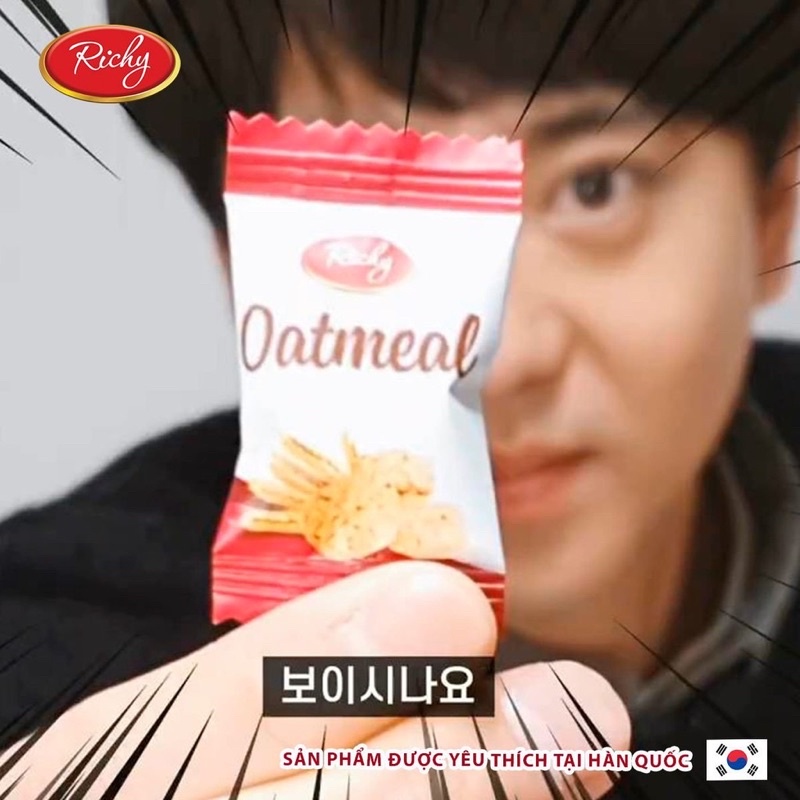 COMBO 40 BÁNH YẾN MẠCH OATMEAL HÀN QUỐC RICHY