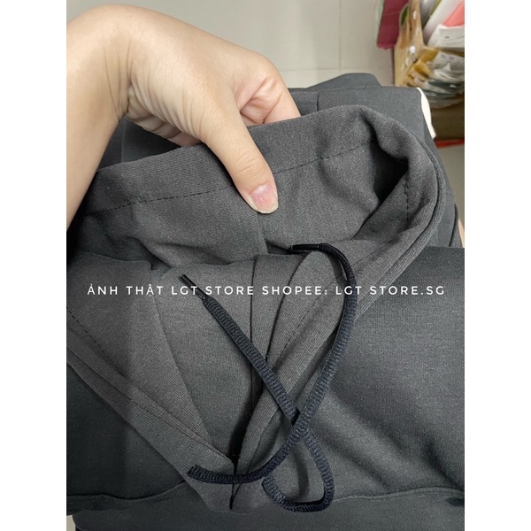 Áo khoác hoodie cotton [CÓ ẢNH THẬT] form rộng chất vải nỉ cotton dày dặn ESSEN