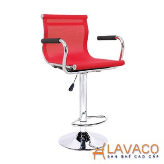 Ghế quầy bar lưới nhựa cao cấp chân trụ cao –423